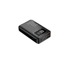 Viking VGO10B 10000mAh schwarz / Powerbank / Lightning & USB-C & MicroUSB / 2x USB-Ausgang / 5V / max. 3A