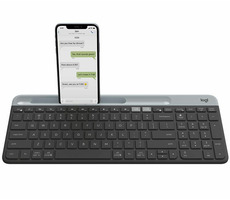 Logitech K580 Slim Multi-Device Pan Nordic schwarz / kabellose Tastatur / Bluetooth / Unifying / Angebot