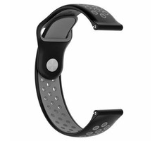 Tactical 700 Doppel-Silikonarmband 20 mm schwarz-grau