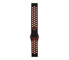 Tactical 701 Doppel-Silikonarmband 20 mm schwarz-rot