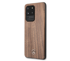 Mercedes Wood Cover für Samsung Galaxy S20 Ultra braun