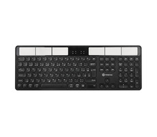 Powerton SolarSlim CZ schwarz / kabellose Tastatur / 2,4 GHz / Bluetooth / CZ -Layout