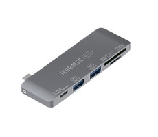 Terratec Connect C7 USB-C / 2x USB-A 3.0 / 1x USB-C PD (100W) / SD&Micro-SD-Leser