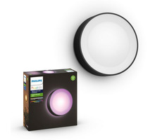 Philips Hue Daylo LED RGB 1x15W schwarz / Außenwandleuchte / 1200lm / 2000-6500K / RGB / IP44