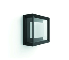 Philips Hue Econic LED 1x15W Decken-Wandleuchte schwarz / Decken-Wandleuchte für den Außenbereich / 1150lm / 2200-6500K / RGB / IP44
