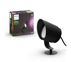 Philips Hue Lily XL LED 1x15W schwarz / Außeneinbauleuchte / 1200lm / 2000-6500K / RGB / IP65