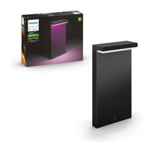 Philips Hue Nyro LED 1x13,5W Mast schwarz / Außenmastleuchte / 1000lm / 2000-6500K / RGB / IP44