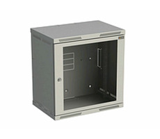 Solarix SENSA-12U-64-11-G / Wandschrank SENSA 12U 400mm / Glastür / RAL 7035