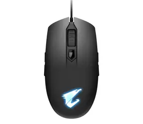 GIGABYTE AORUS M2 schwarz / Optische Gaming-Maus / 6.200 DPI / 6 Tasten / USB / 1,8 m