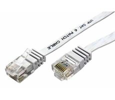 Goobay Ethernet Patch Flachkabel UTP Cat6 20m weiß