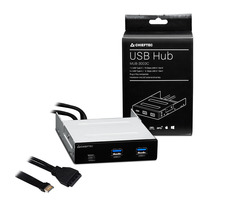 Chieftec MUB-3003C Frontpanel mit 1x USB-C 3.1 Gen2 und 2x USB-A 3.1 Gen1 / bis zu 3,5" externer Steckplatz