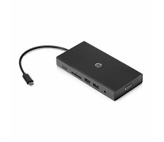 HP Travel USB-C Multi- Port -Hub / 2x USB 3.0 / 2x USB 2.0 / 1x USB-C / HDMI / VGA / microSD