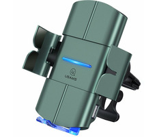 USAMS CD133 Automatischer Spulen-Autohalter inkl. Kabelloses Laden 10 W schwarz