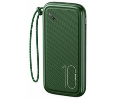 USAMS CD150 Powerbank mit Trageband 10000 mAh Dunkelgrün / 2xUSB