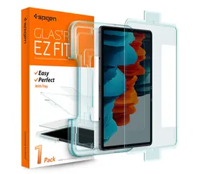 Spigen Glas tR EZ Fit Schutzglas für Samsung Galaxy Tab S7