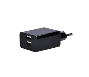 Solight DC48A USB-Ladeadapter schwarz / 2x USB / 3100mA max. / AC 230V