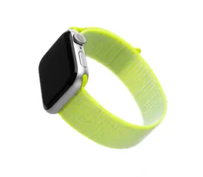 FIXED Nylonarmband Nylonarmband für Apple Watch 40 mm und Watch 38 mm Limette