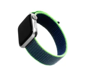 FIXED Nylonarmband Nylonarmband für Apple Watch 40 mm und Watch 38 mm neonblau