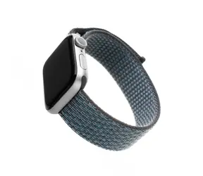 FIXED Nylonarmband Nylonarmband für Apple Watch 40 mm und Watch 38 mm dunkelgrau