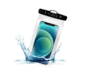 FIXED Float Wasserdichte schwimmende Handyhülle mit hochwertigem Verschlusssystem und IPX8-Zertifizierung schwarz