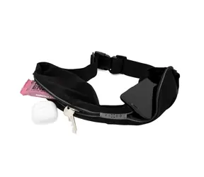 FIXED Sportbelt Duo Universeller Sportgürtel mit zwei Taschen schwarz