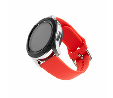 FIXED Silikonarmband Silikonarmband mit einer Breite von 20 mm für eine rote Smartwatch