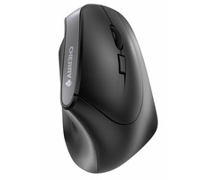 Cherry MW 4500 schwarz / Ergonomische Maus / 1200DPI / 2,4GHz / USB Nano / 2x AAA