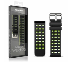Aligator Silikonarmband Dual 22mm grün