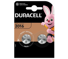 Duracell - LI Knopfbatterie CR2016 2 Stk