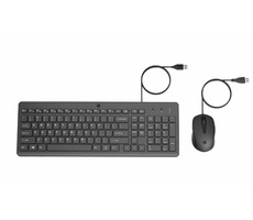 HP 150 EN schwarz / Kabelgebundenes Tastatur- und Mausset / USB / EN-Layout