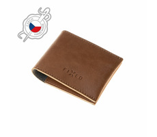 FIXED Wallet Geldbörse aus echtem Rindsleder (FIXW-SMMW2-BRW) Braun