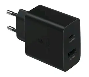 Samsung Dual-Ladeadapter 35W schwarz / USB-C + USB-A