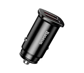 Baseus CCALL-DS01 Square Dual USB QC3.0 Autoladegerät schwarz / 30W / 2x USB-A / für Zigarettenanzünder im Auto