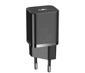 Baseus CCSUP-B01 Super Si Schnellladegerät USB-C 20W schwarz / 5V / 3A