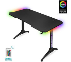 Connect IT NEO+ XL schwarz / Gaming-Tisch / RGB-LED / B: 120 cm / H: 75 cm / T: 60 cm / Belastbarkeit 100 kg