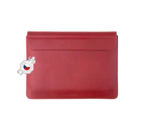 FIXED Oxford-Ledertasche für Apple MacBook 12" rot
