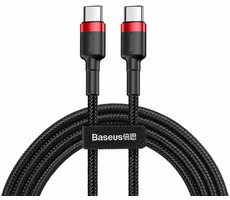 Baseus CATKLF-G91 Cafule Series schwarz / Kabel USB-C / PD2.0 60W / Blitz / 1m