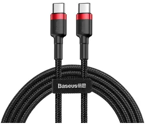 Baseus CATKLF-G91 Cafule Series schwarz / Kabel USB-C / PD2.0 60W / Blitz / 1m