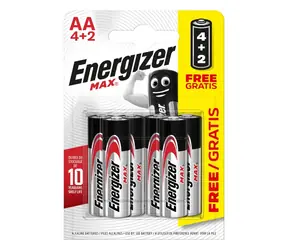 Energizer MAX Batterie - Bleistift AA 6 Stück (4+2 gratis)