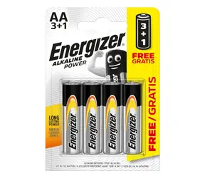 Energizer Alkaline Power Batterie - Pencil AA 4 Stück (3+1 gratis)