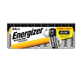 Energizer Alkaline Power Battery - Pencil AA Family Pack 10 Stk