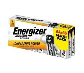 Energizer Alkaline Power Battery - Pencil AA Family Pack 16 Stk