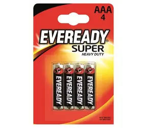 Eveready Super Battery - AAA Mikrostift 4 Stück (Blister)