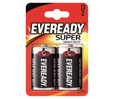 Eveready Super Battery - Große Monozelle D 2 Stück (Blister)
