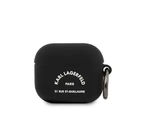 Karl Lagerfeld Rue St Guillaume Silikonhülle für Airpods 3 Schwarz