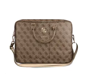 Guess PU 4G Logo Computertasche 15-16" braun
