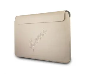 Guess PU Saffiano Computerhülle 13" Hellgold