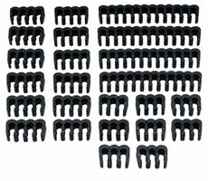 Akasa Black Cable Comb Kit - ein Set zum Anpassen der Verkabelung