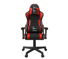 Gembird SCORPION 02 Gamingstuhl rot / Tragkraft 136kg / Neigung bis 160° / 2D / Leder + Mesh