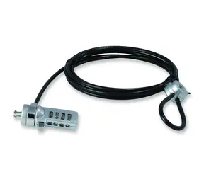 Conceptronic CNBCOMLOCK18 Laptop-Verriegelungskabel / 1,8 m / Durchmesser 4 mm / Codeschloss (4 Zahlen)